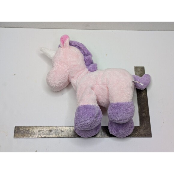 Ty Pluffies CASTLES Unicornp TyLux Stuffed Animal Plush 2007 Pink Purple NO TAG - Picture 6 of 8